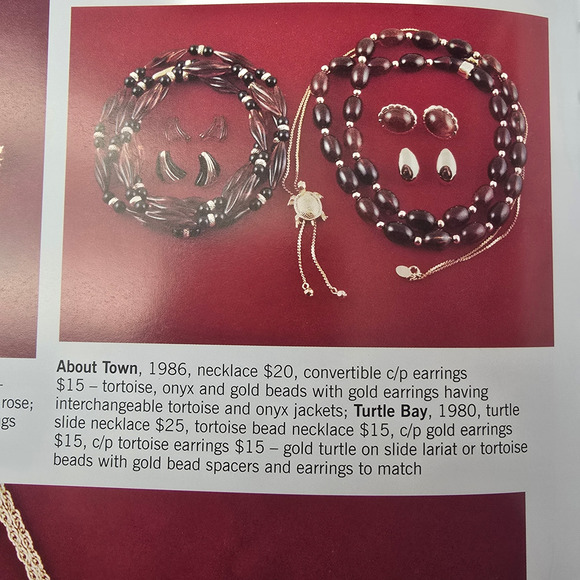 Avon 1980 Turtle Bay Necklace Faux Tortoise Brown Plastic Beaded - Picture 7 of 7